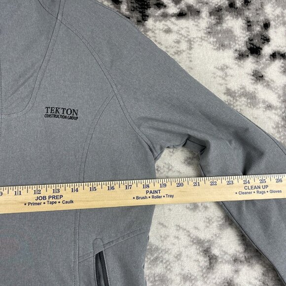 North Face Tech Stretch Jacket Womens Size Medium Gray‎ Windwall Outdoors Hiking - Picture 4 of 13